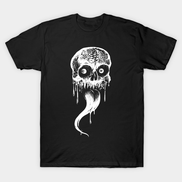 Licking Skull T-Shirt by wildsidecomix